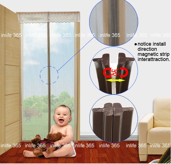 finished magnetic curtain door