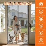 Full frame velcro magnetic door mesh screen with strong magnetis