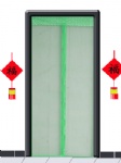 Auto closing door curtain