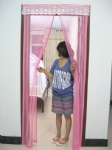 2011 New combination magnetic door mesh(pink)